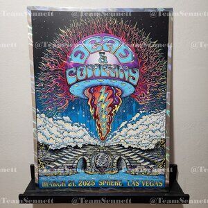 2025 March 21 / Dead & Company Sphere FOIL Poster 18"x 24" / Lava Foil